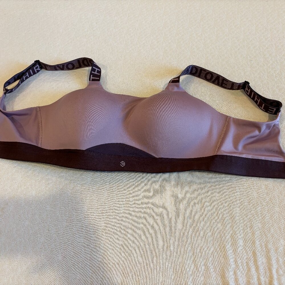 THIRDLOVE Kinetic Impact High Support Sports Bra – Crushed Violet, Size 34F